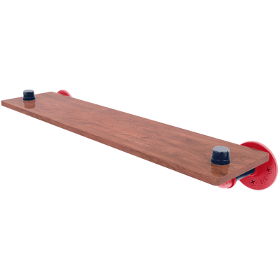 Collegiate Collection Wood Shelf Oxford Red and Navy Edition