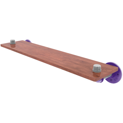 Collegiate Collection Wood Shelf Flint Hills Purple and Silver Edition
