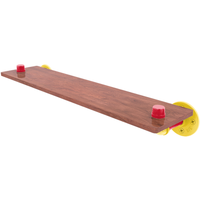 Collegiate Collection Wood Shelf Chesapeake Red Black and Gold Edition