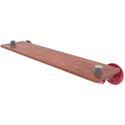 Collegiate Collection Wood Shelf Pullman Crimson and Gray Edition