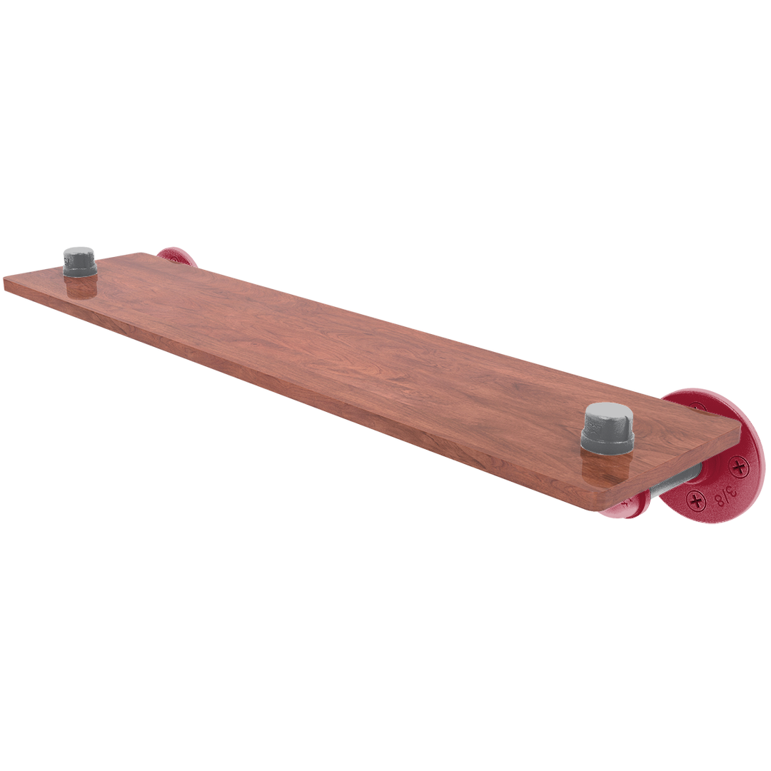 Collegiate Collection Wood Shelf Pullman Crimson and Gray Edition