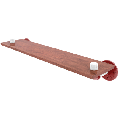 Collegiate Collection Wood Shelf Silicon Valley Red and White Edition