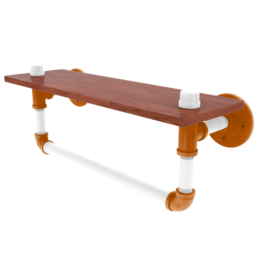 Collegiate Collection Wood Shelf with Towel Bar Austin Game Day Edition
