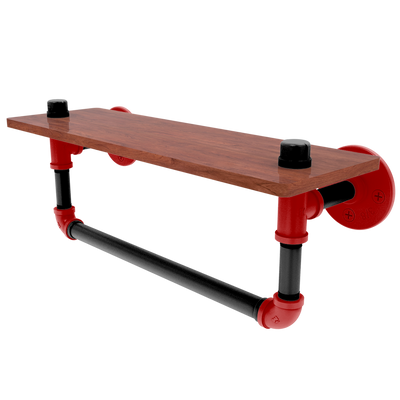 Collegiate Collection Wood Shelf with Towel Bar Derby City Game Day Edition
