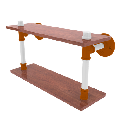 Collegiate Collection Wood Double Shelf Austin Game Day Edition