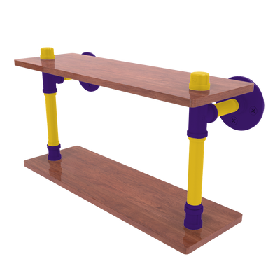 Collegiate Collection Wood Double Shelf Bayou Bold Edition