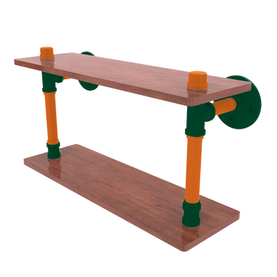 Collegiate Collection Wood Double Shelf South Beach Game Day Edition