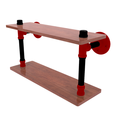 Collegiate Collection Wood Double Shelf Derby City Game Day Edition