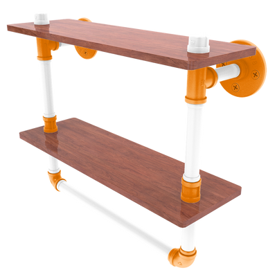 Collegiate Collection Double Wood Shelf with Towel Bar Knoxville Game Day Edition