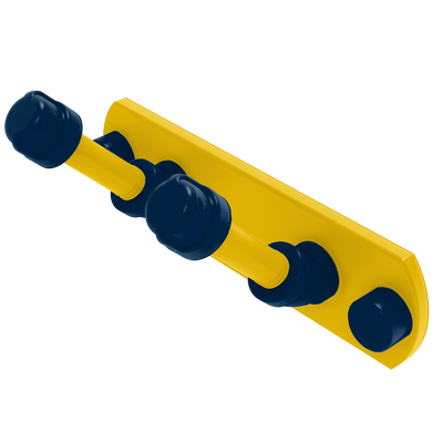 Collegiate Collection 2 Position Multi Hook Great Lakes Maize and Blue Edition