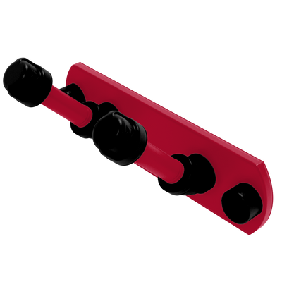 Collegiate Collection 2 Position Multi Hook Athens Red and Black Edition