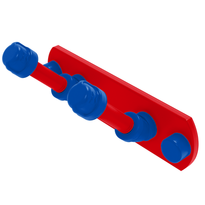 Collegiate Collection 2 Position Multi Hook Lawrence Blue and Crimson Edition