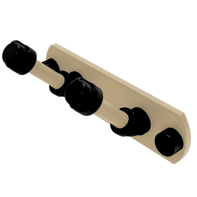 Collegiate Collection 2 Position Multi Hook West Lafayette Black and Gold Edition