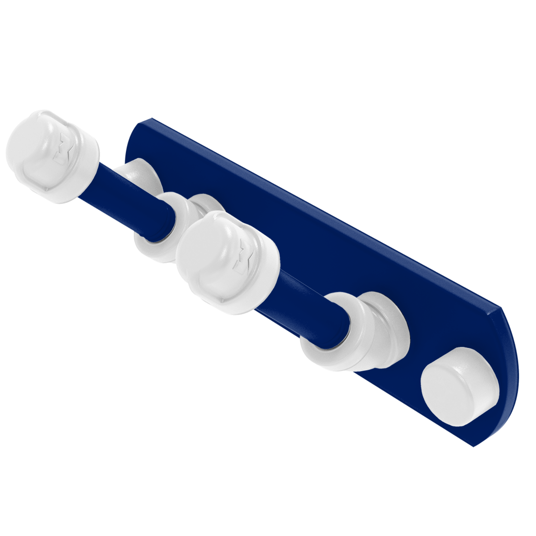 Collegiate Collection 2 Position Multi Hook Durham Blue and White Edition