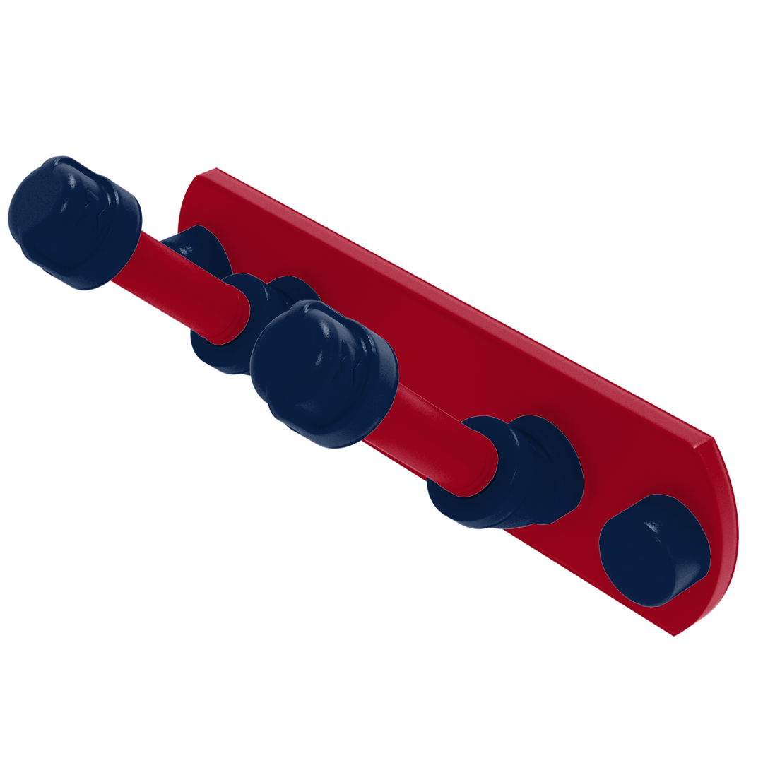 Collegiate Collection 2 Position Multi Hook Tucson Red and Blue Edition