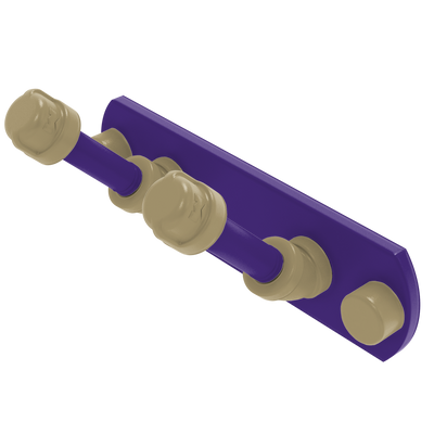 Collegiate Collection 2 Position Multi Hook Seattle Purple and Gold Edition