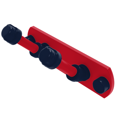Collegiate Collection 2 Position Multi Hook Oxford Red and Navy Edition