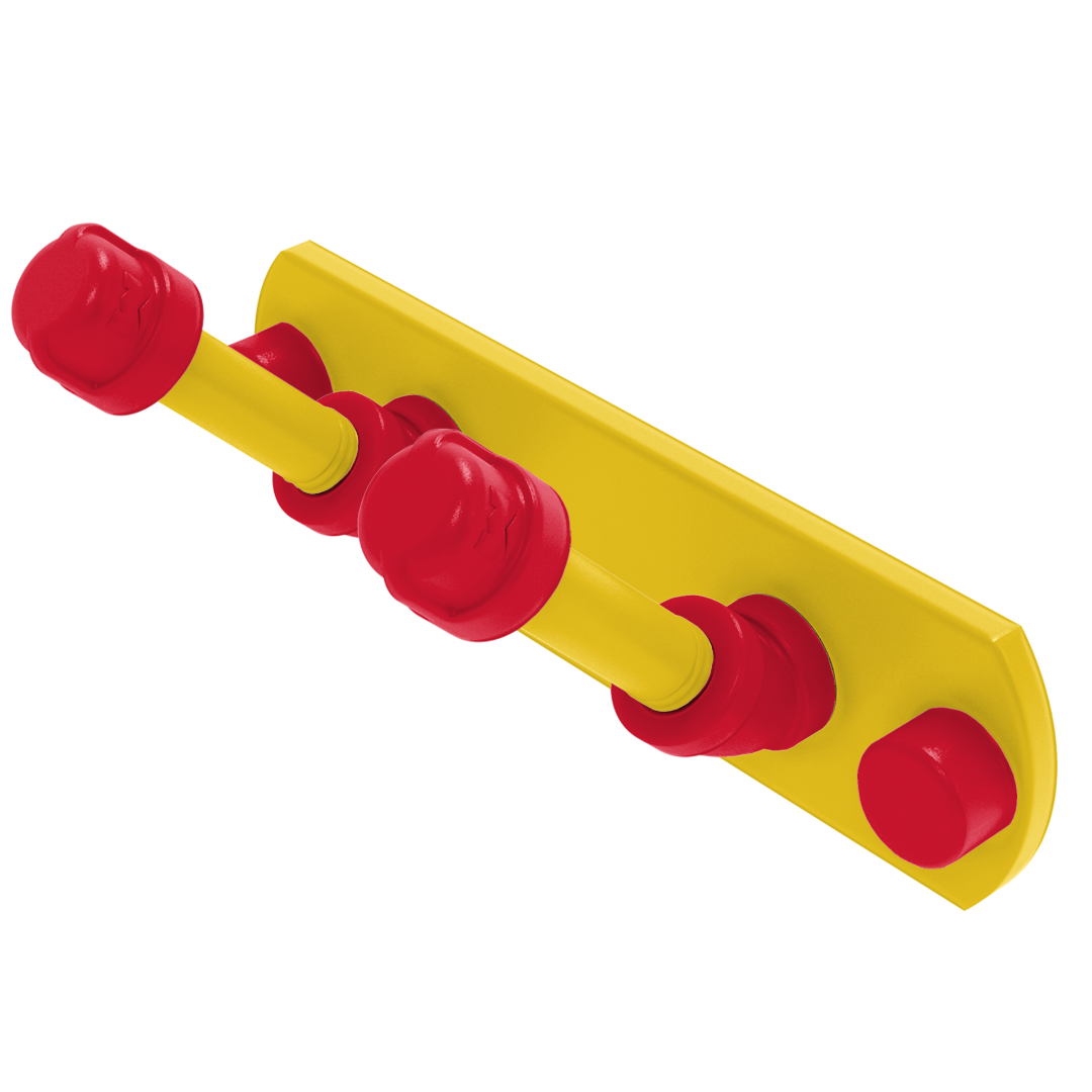 Collegiate Collection 2 Position Multi Hook Chesapeake Red Black and Gold Edition