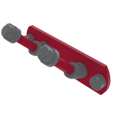 Collegiate Collection 2 Position Multi Hook Pullman Crimson and Gray Edition