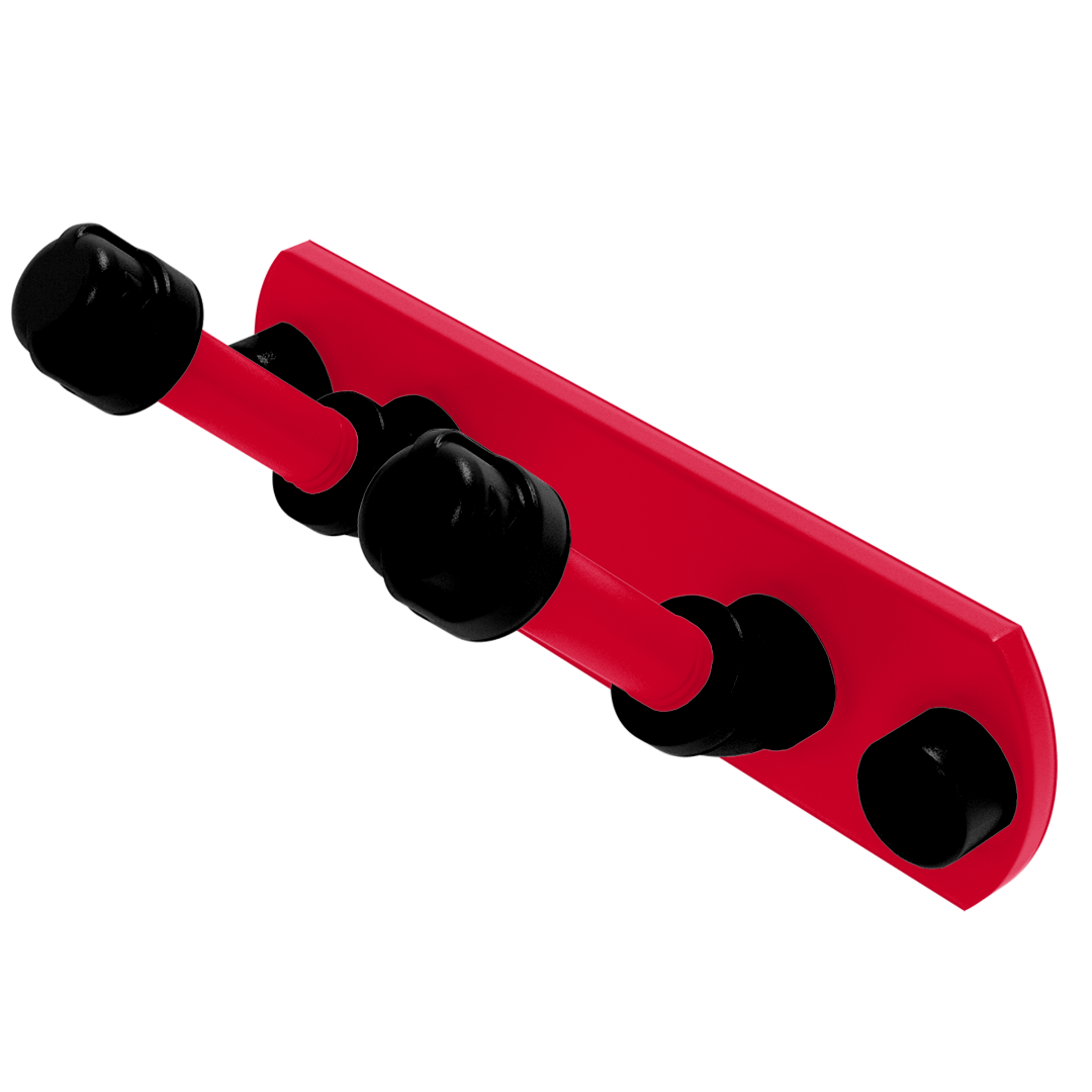 Collegiate Collection 2 Position Multi Hook Cincy Red and Black Edition