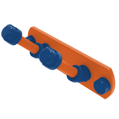 Collegiate Collection 2 Position Multi Hook Treasure Valley Blue and Orange Edition
