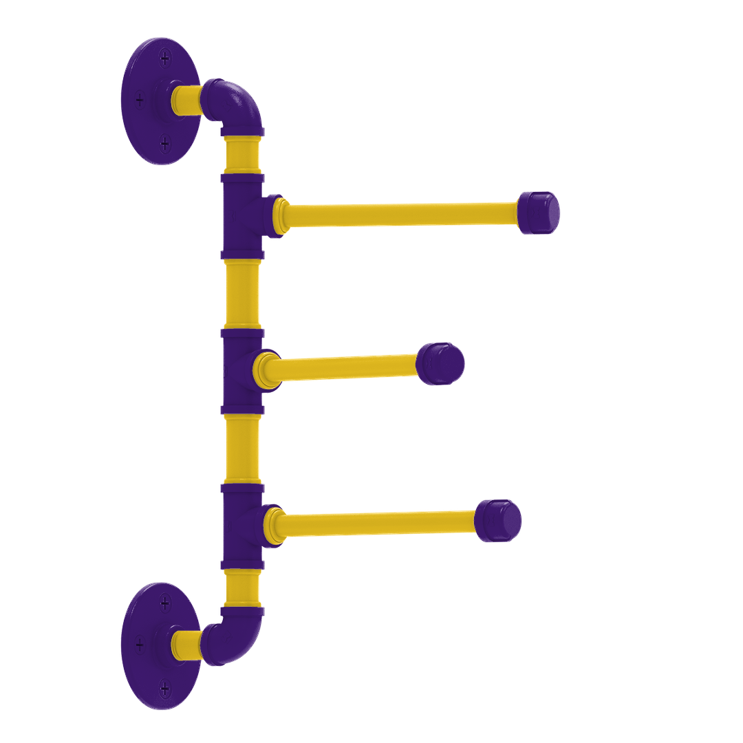 Collegiate Collection 3 Swing Arm Vertical Towel Bar Bayou Bold Edition