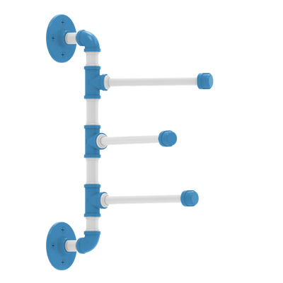 Collegiate Collection 3 Swing Arm Vertical Towel Bar Chapel Hill Game Day Edition