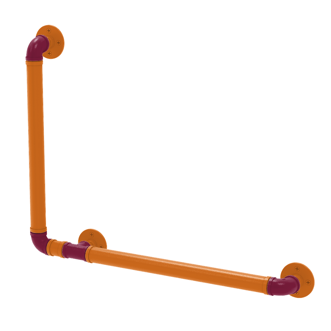 Collegiate Collection 90 Degree Grab Bar Left Hand Blacksburg Game Day Edition