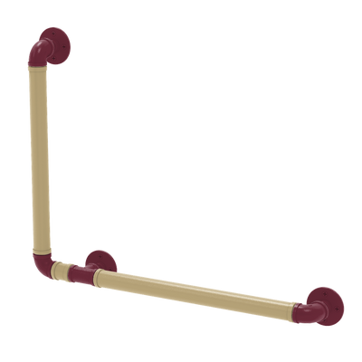 Collegiate Collection 90 Degree Grab Bar Left Hand Tallahassee Garnet and Gold Edition