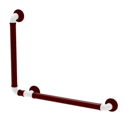 Collegiate Collection 90 Degree Grab Bar Left Hand College Station Maroon and White Edition
