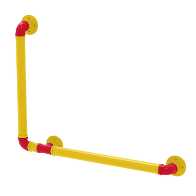 Collegiate Collection 90 Degree Grab Bar Left Hand Chesapeake Red Black and Gold Edition