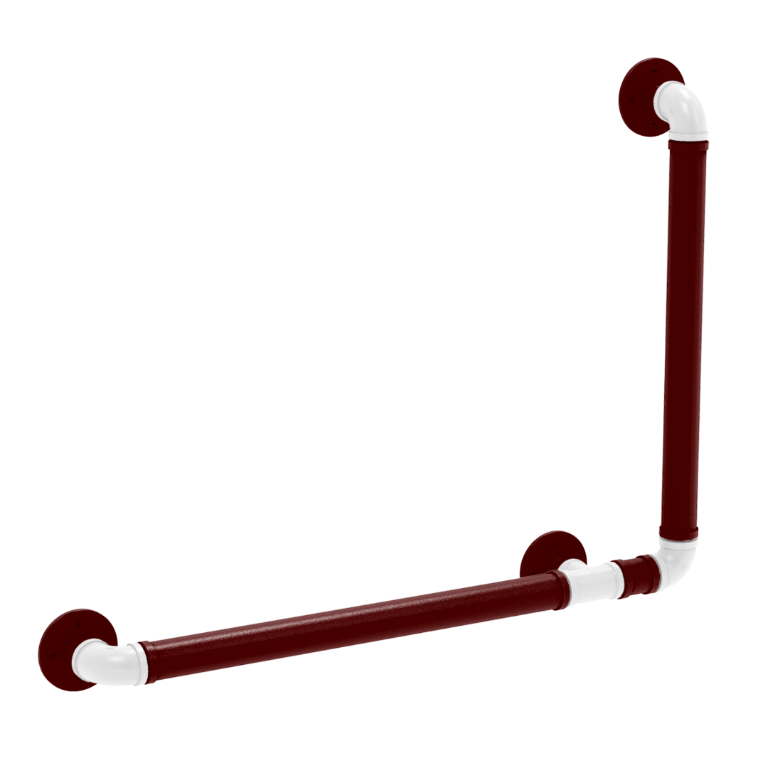Collegiate Collection 90 Degree Grab Bar Right Hand College Station Maroon and White Edition