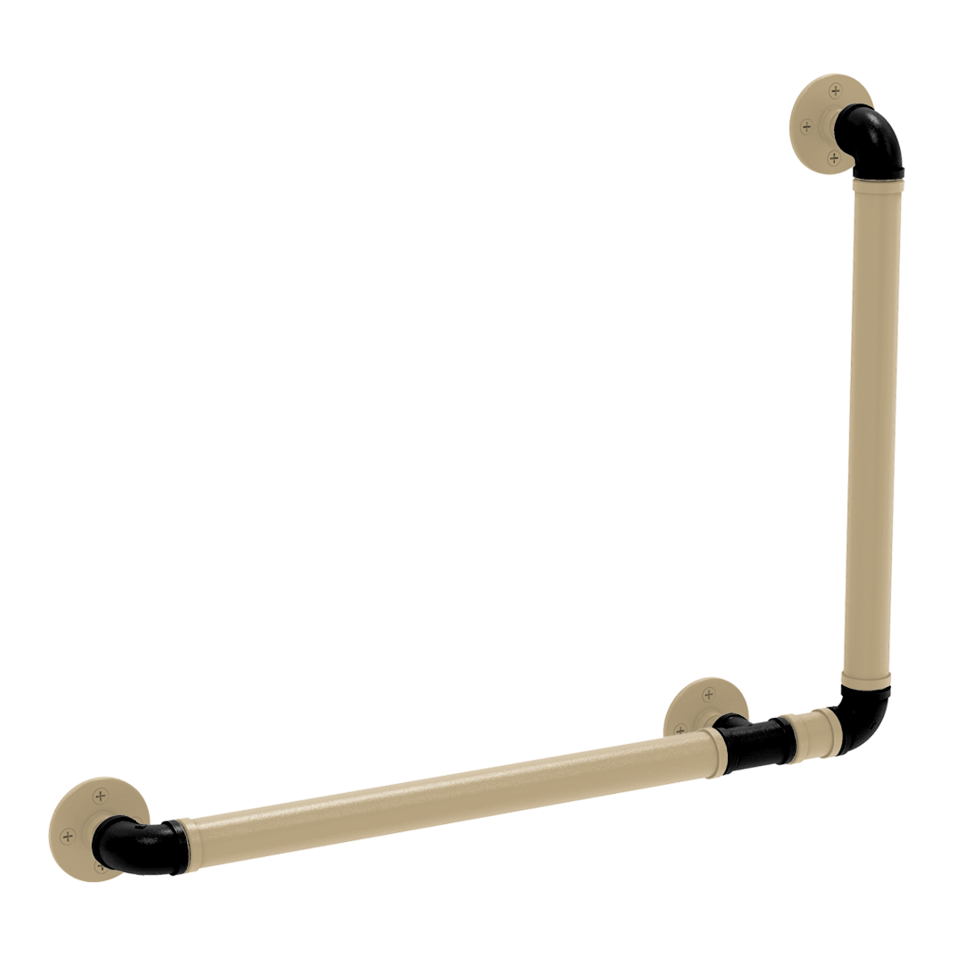 Collegiate Collection 90 Degree Grab Bar Right Hand West Lafayette Black and Gold Edition