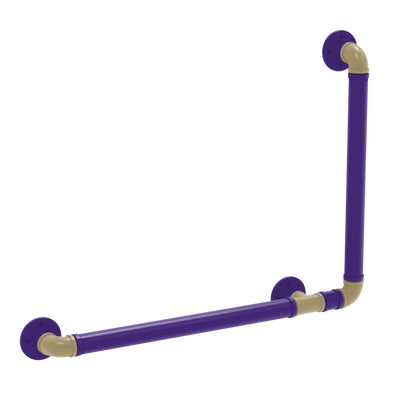 Collegiate Collection 90 Degree Grab Bar Right Hand Seattle Purple and Gold Edition