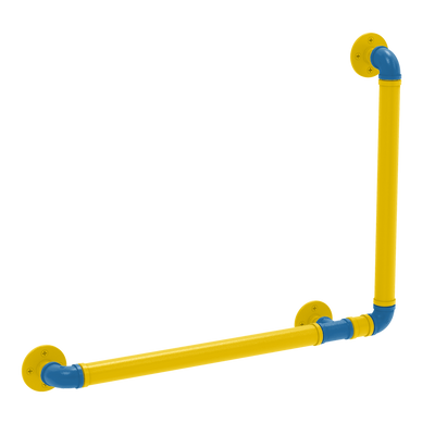 Collegiate Collection 90 Degree Grab Bar Right Hand Westwood Blue and Gold Edition