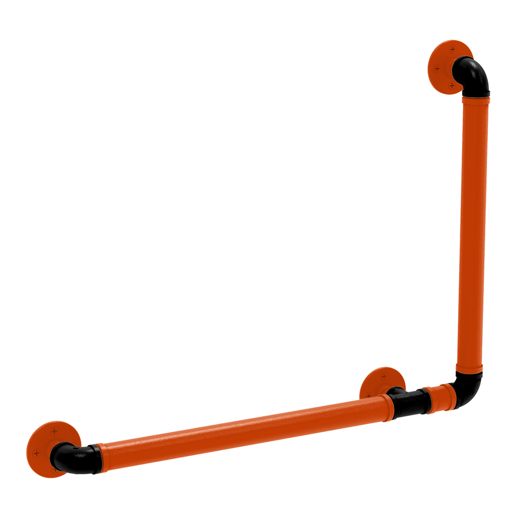 Collegiate Collection 90 Degree Grab Bar Right Hand Corvallis Orange and Black Edition