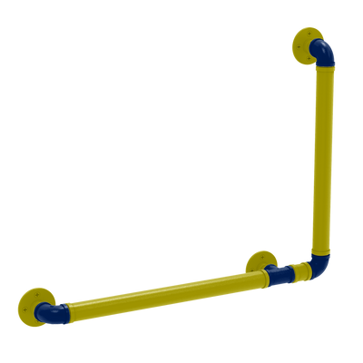 Collegiate Collection 90 Degree Grab Bar Right Hand Steel City Game Day Edition