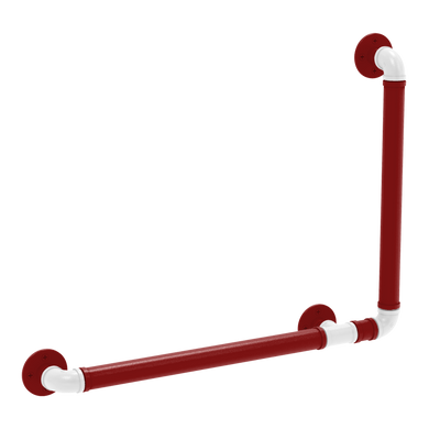 Collegiate Collection 90 Degree Grab Bar Right Hand Silicon Valley Red and White Edition