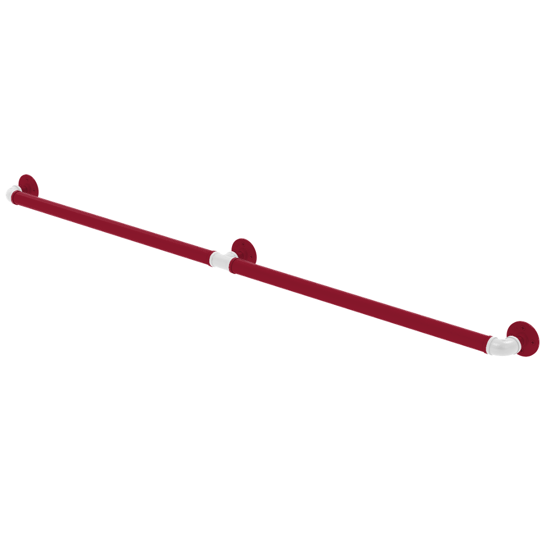 Collegiate Collection Extended 3 Post Grab Bar Tidewater Red and White Edition