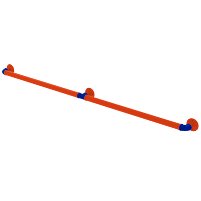Collegiate Collection Extended 3 Post Grab Bar Swamp Blue and Orange Edition