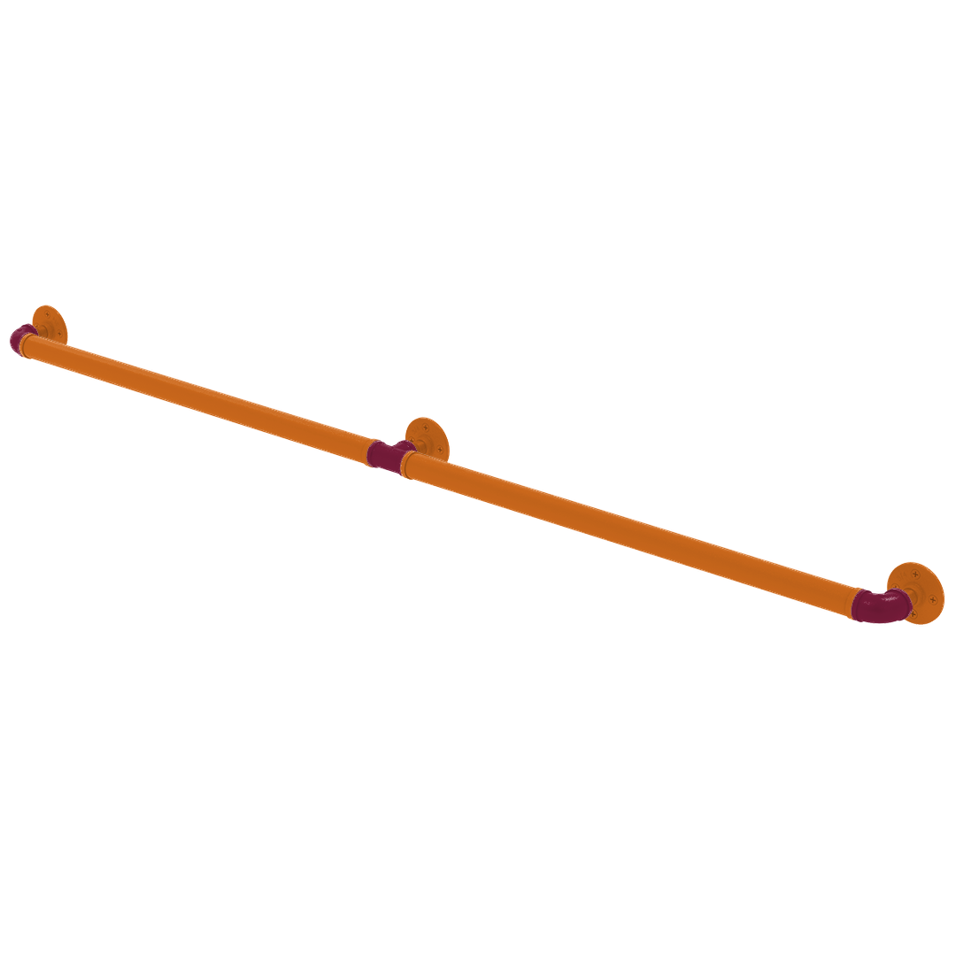 Collegiate Collection Extended 3 Post Grab Bar Blacksburg Game Day Edition