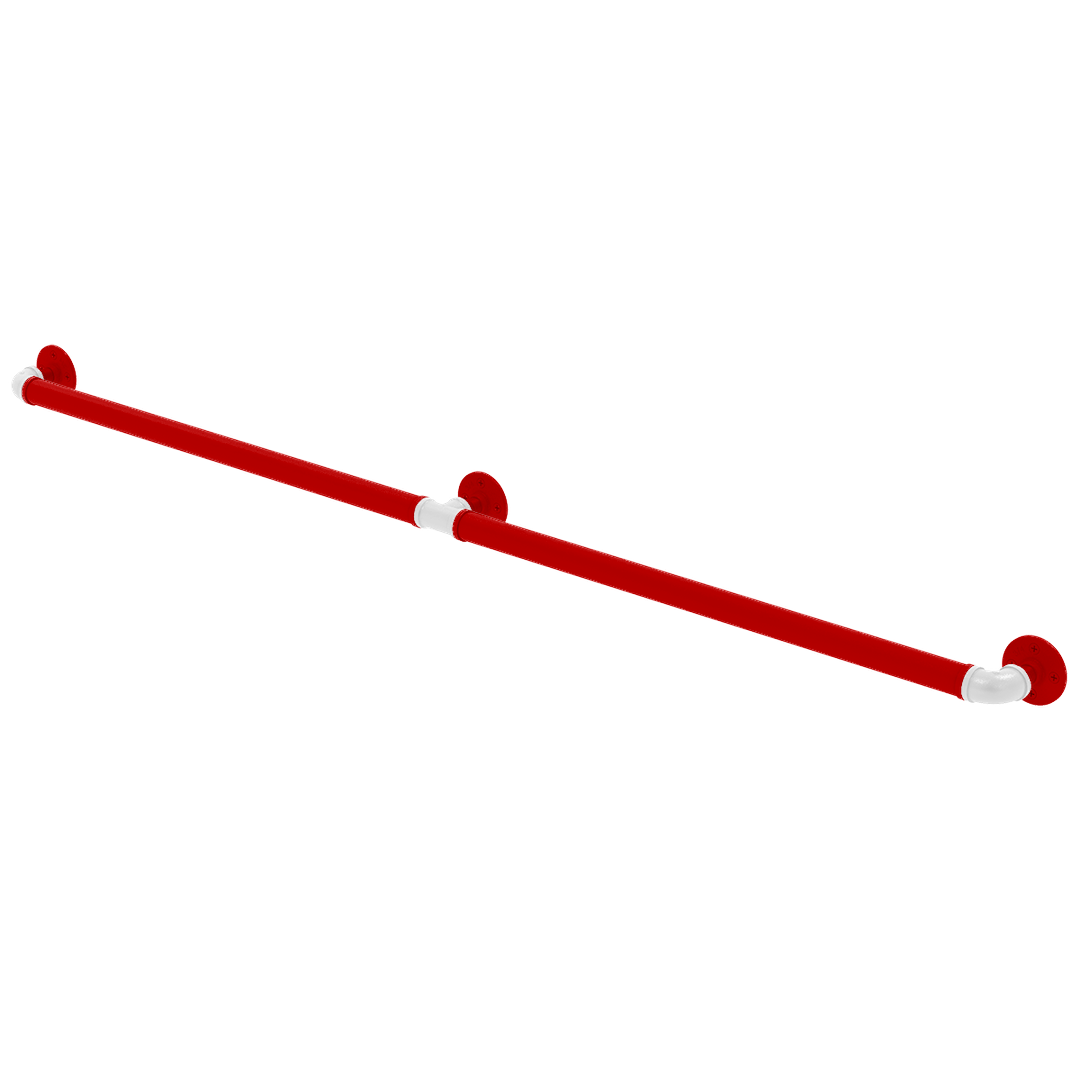 Collegiate Collection Extended 3 Post Grab Bar Cornhusker Red and White Edition