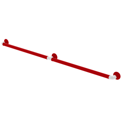 Collegiate Collection Extended 3 Post Grab Bar Badger State Red and White Edition