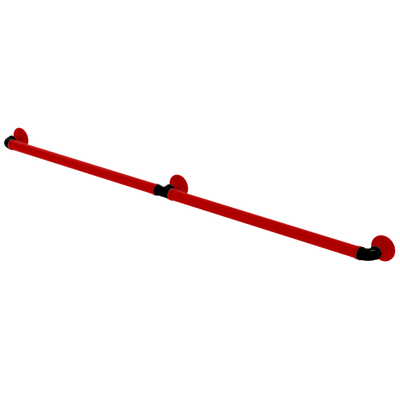 Collegiate Collection Extended 3 Post Grab Bar Lubbock Red and Black Edition