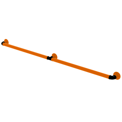 Collegiate Collection Extended 3 Post Grab Bar Stillwater Orange and Black Edition
