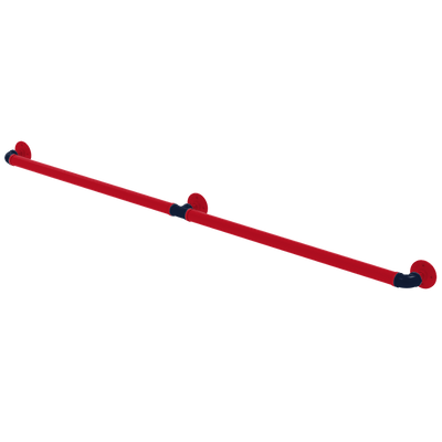 Collegiate Collection Extended 3 Post Grab Bar Oxford Red and Navy Edition