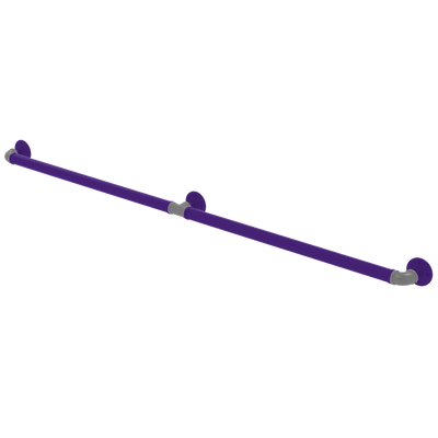 Collegiate Collection Extended 3 Post Grab Bar Flint Hills Purple and Silver Edition