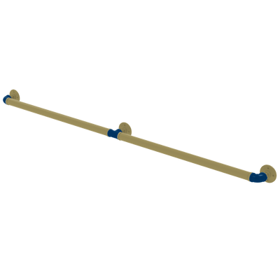 Collegiate Collection Extended 3 Post Grab Bar Atlanta Gold and White Edition