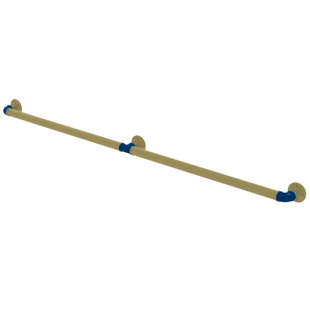Collegiate Collection Extended 3 Post Grab Bar Atlanta Gold and White Edition