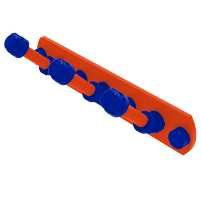 Collegiate Collection 3 Position Multi Hook Swamp Blue and Orange Edition